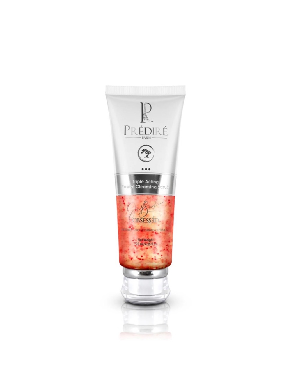 Prédiré Triple Acting Facial Cleansing Scrub - Coral Pink Gel